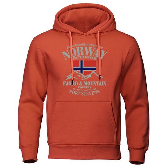 Norway Fjord Mountain Hoodies For Men Autumn Street S-Xxl Hoodie Loose Fashion High Quality Hoody Oversize Casual Clothing Women