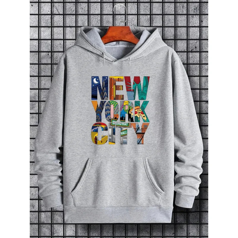 Men’s New York City Print Hoodie