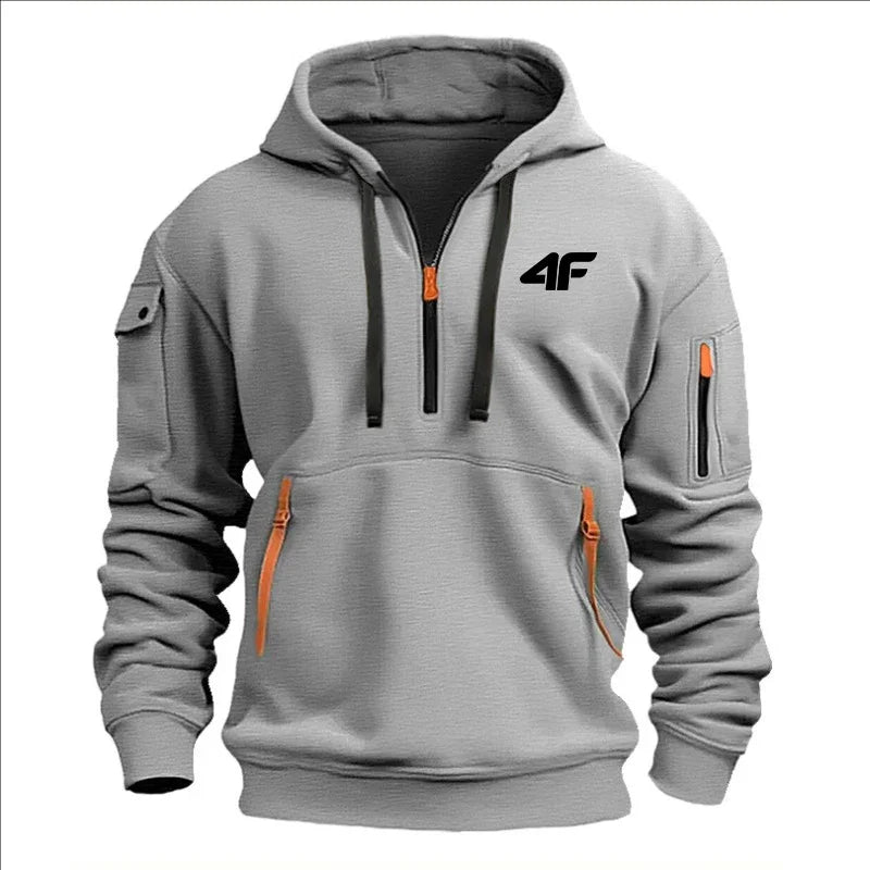 Men’s Vintage Harajuku Zipper Hoodie Jacket