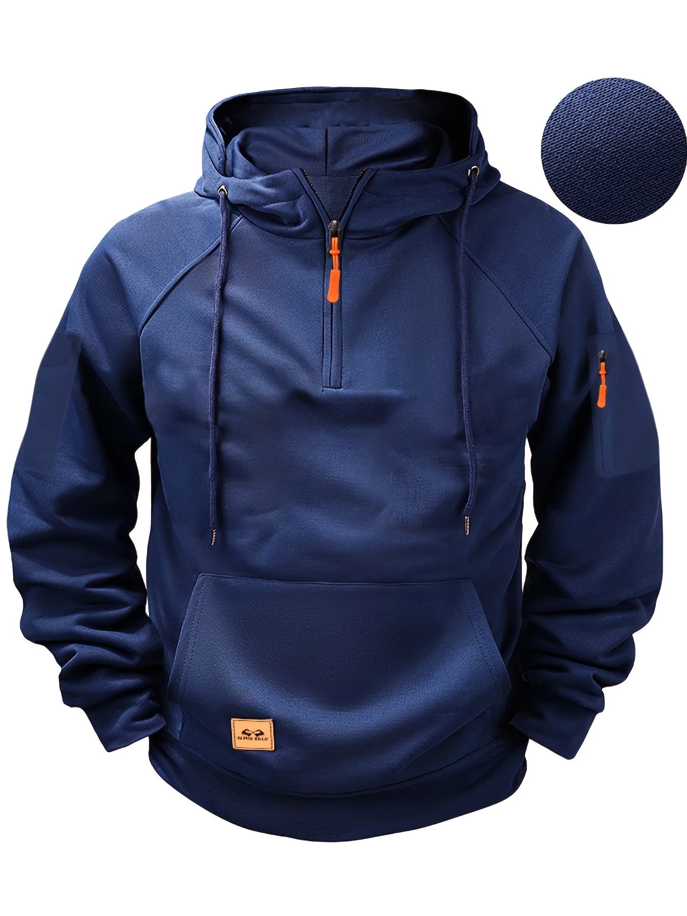 Men’s Sports Hoodie with Arm Zipper Pocket