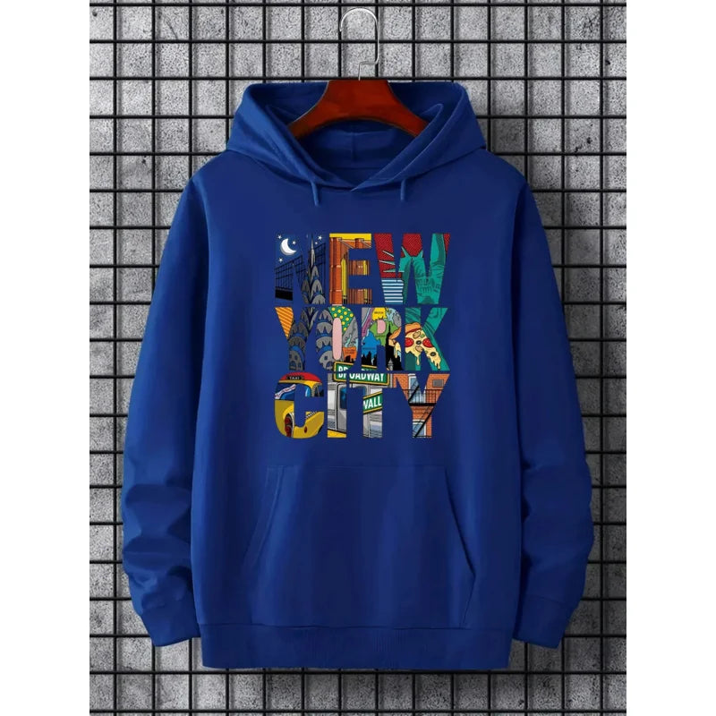 Men’s New York City Print Hoodie
