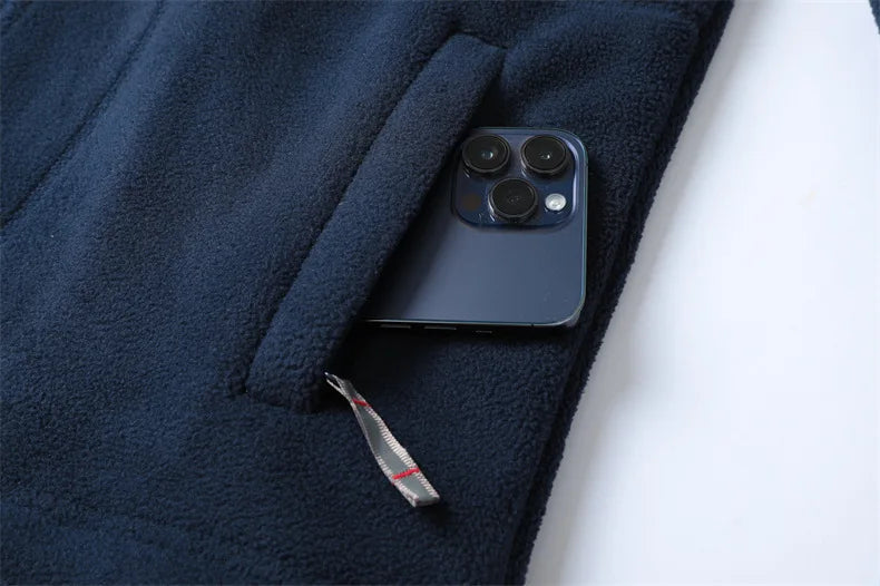 Men’s Thick Fleece Hooded Winter Jacket