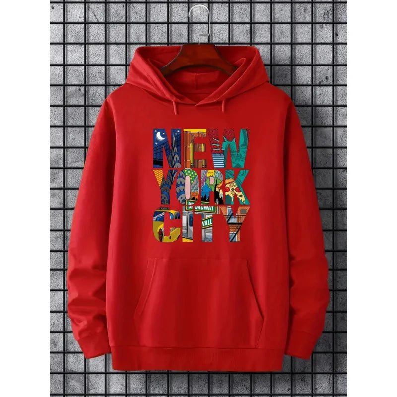 Men’s New York City Print Hoodie