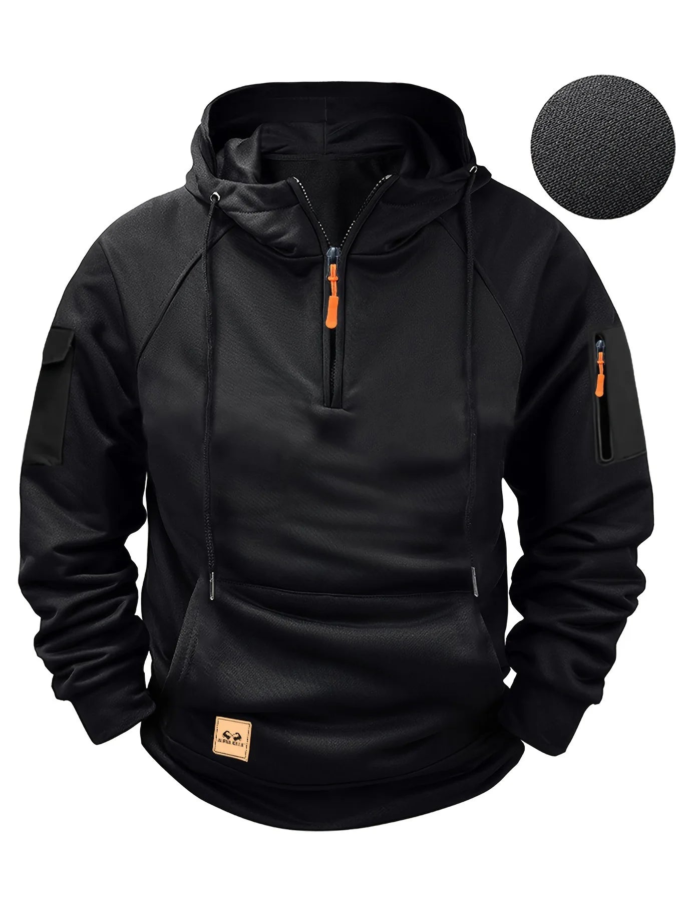 Men’s Sports Hoodie with Arm Zipper Pocket