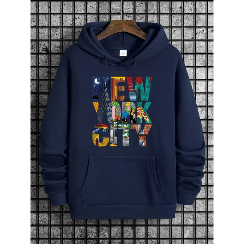 Men’s New York City Print Hoodie