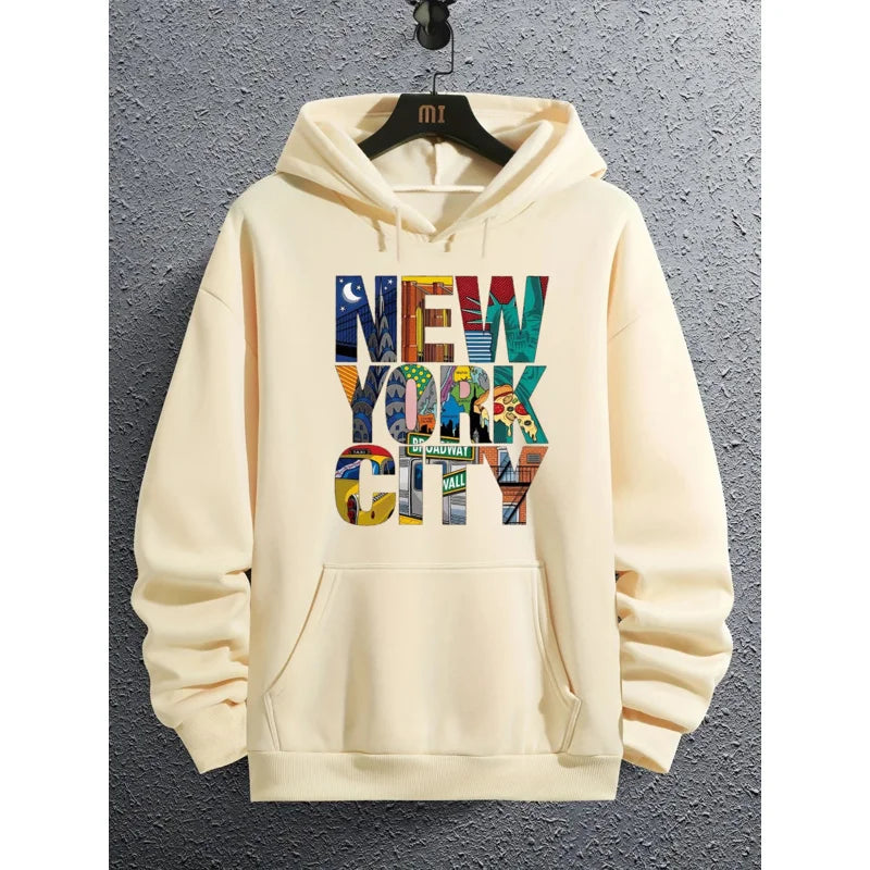 Men’s New York City Print Hoodie