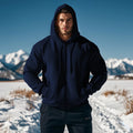 Men’s Thick-Lined Zipper Hoodie with Multi Pockets