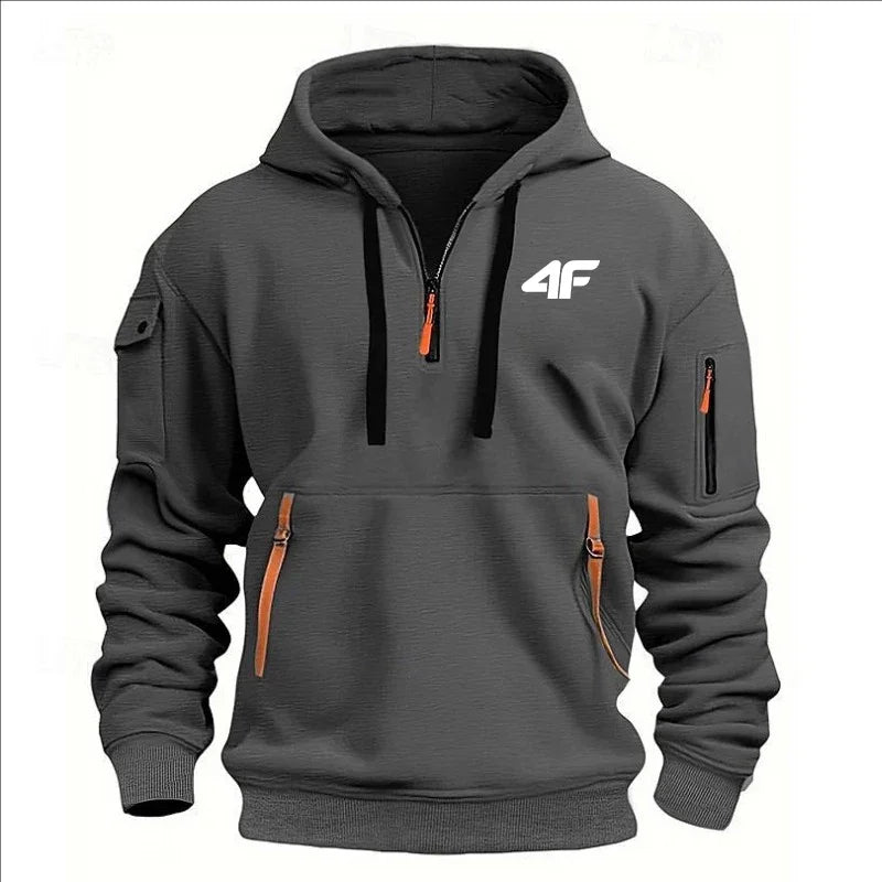 Men’s Vintage Harajuku Zipper Hoodie Jacket