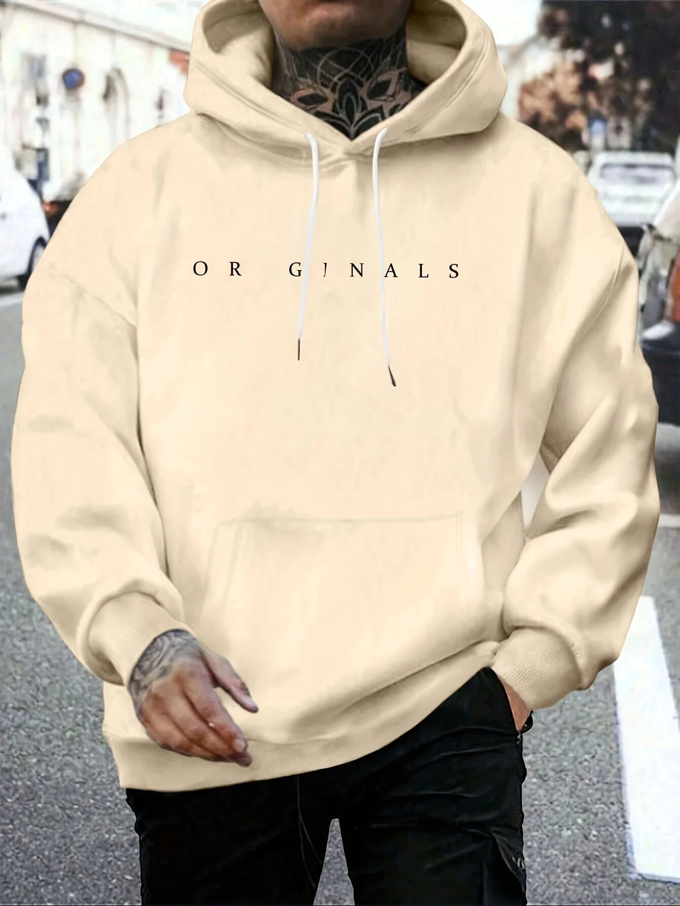Men’s ORIGINALS Letter Print Hoodie