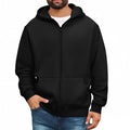 Men’s Basic Hooded Sweatshirt Jacket