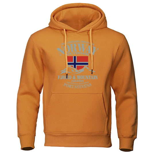 Norway Fjord Mountain Hoodies For Men Autumn Street S-Xxl Hoodie Loose Fashion High Quality Hoody Oversize Casual Clothing Women