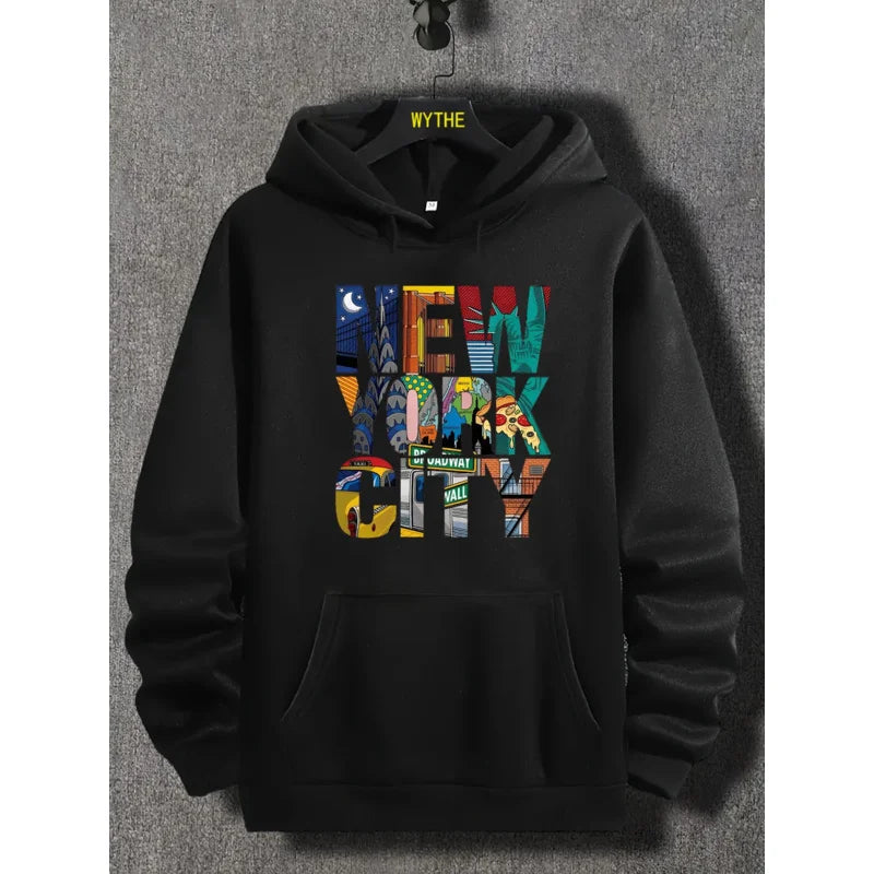 Men’s New York City Print Hoodie