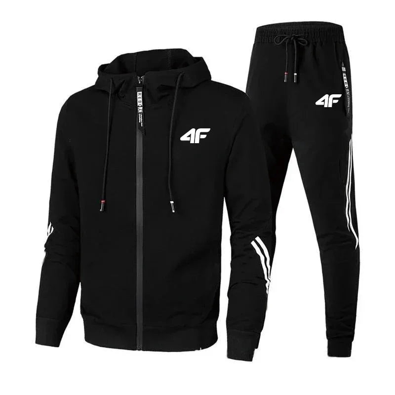 Men’s Street Style Zipper Tracksuit Set