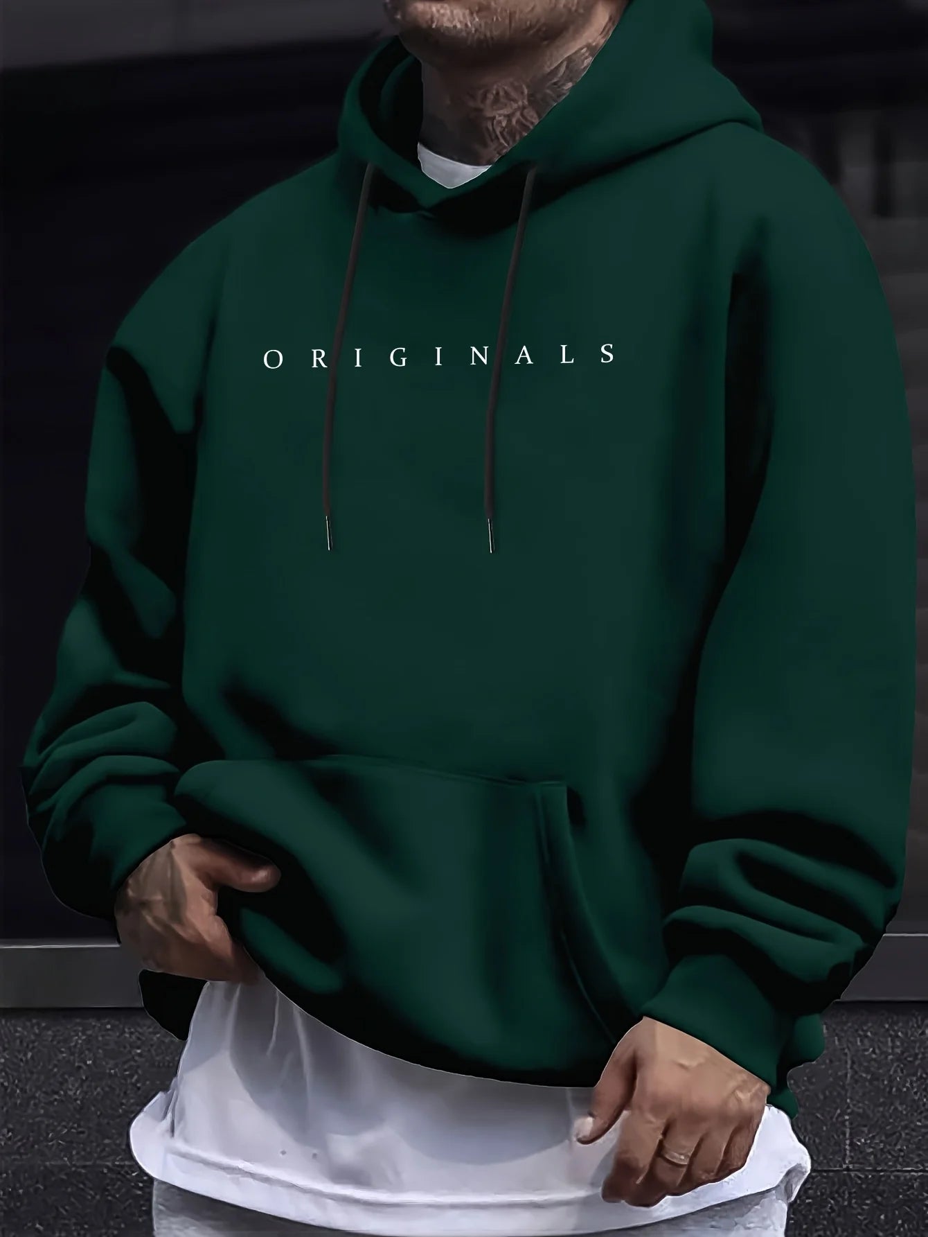 Men’s ORIGINALS Letter Print Hoodie