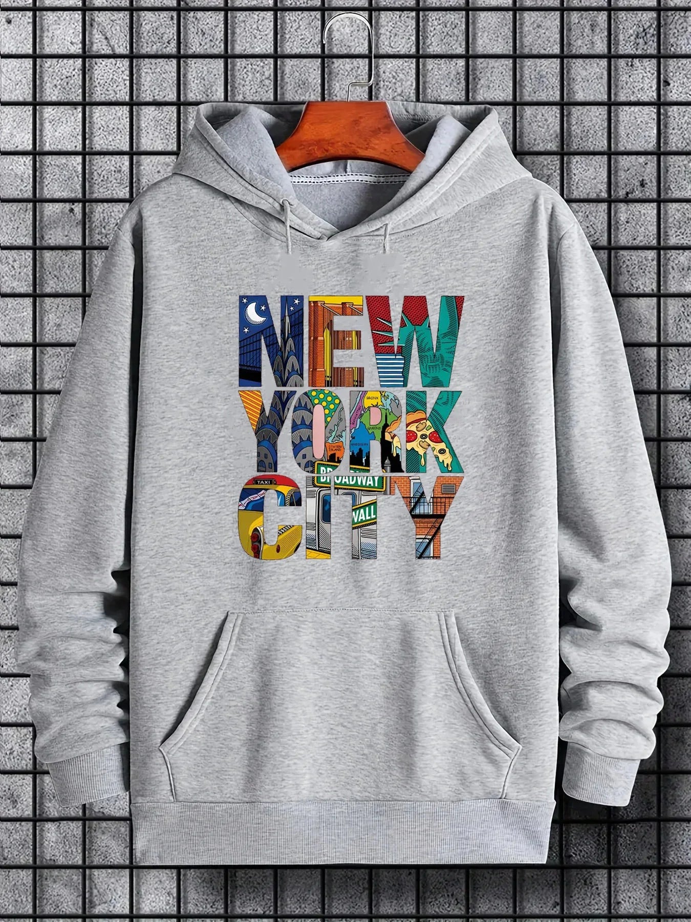 Men’s New York City Print Hoodie
