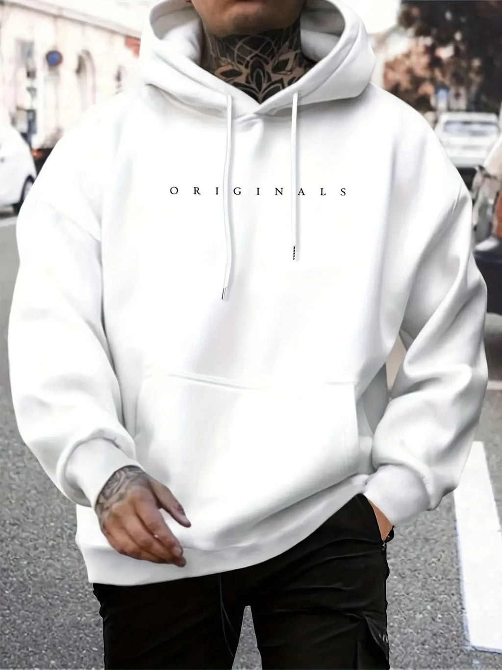 Men’s ORIGINALS Letter Print Hoodie