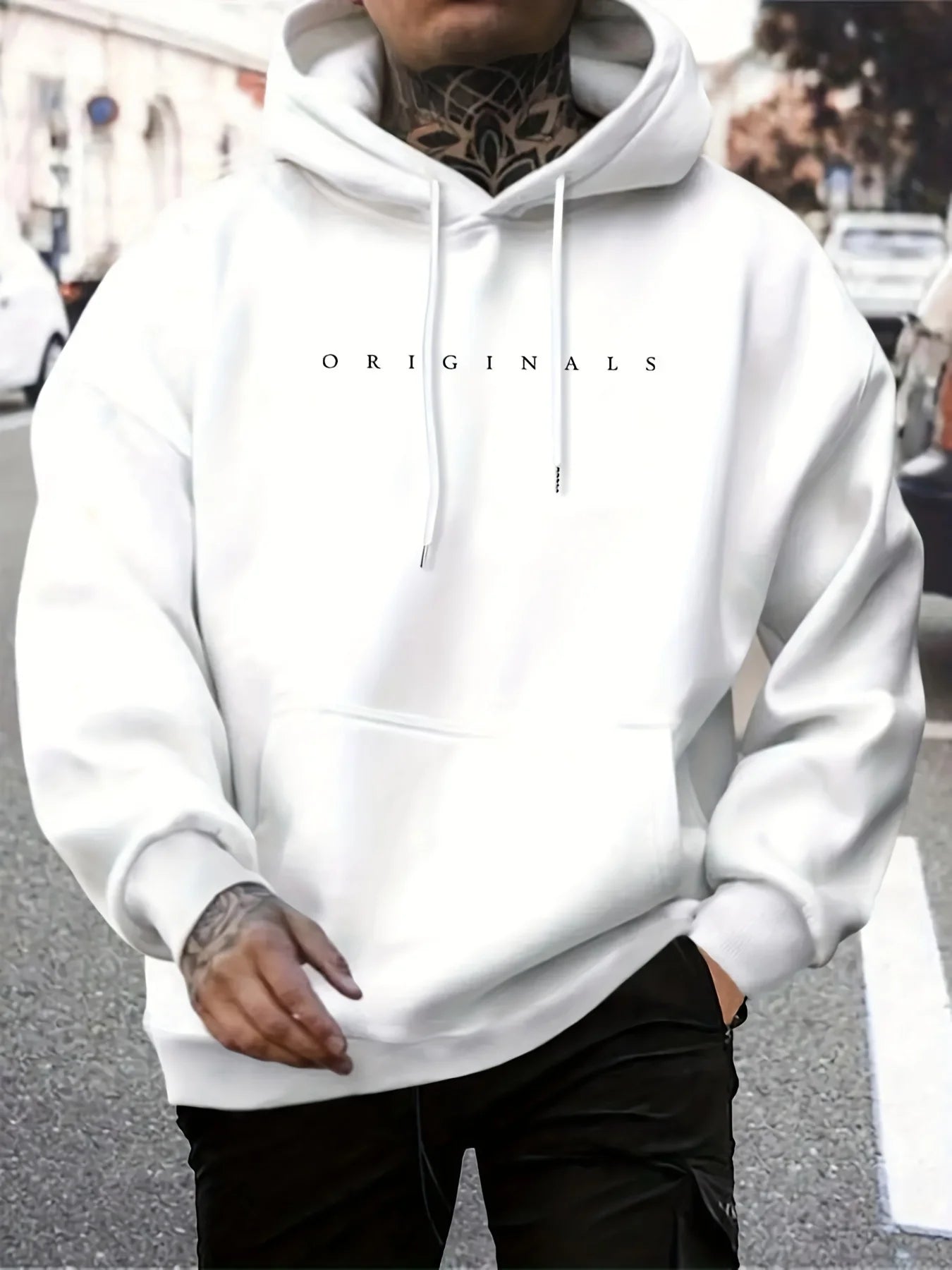 Men’s ORIGINALS Letter Print Hoodie