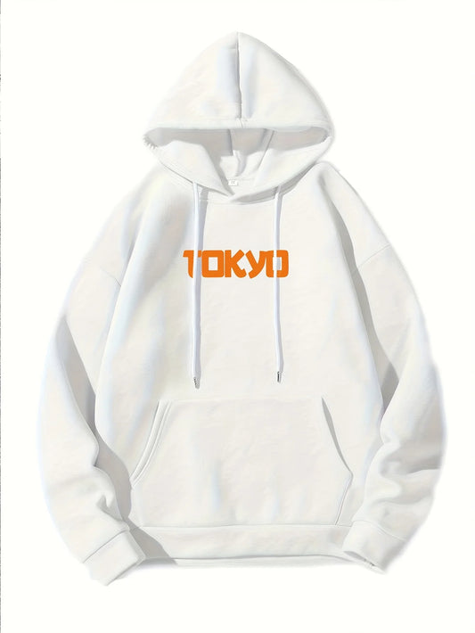 Men's autumn and winter fashionable casual loose cow head skull pattern printed long sleeved round neck sweatshirt