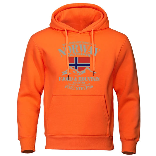 Norway Fjord Mountain Hoodies For Men Autumn Street S-Xxl Hoodie Loose Fashion High Quality Hoody Oversize Casual Clothing Women